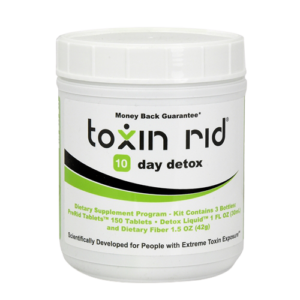 Toxin Rid 10 day detox in a white container