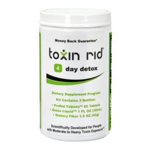 Toxin Rid 4 day detox in a white container