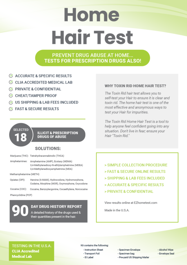 Home Hair Testing Kit by Toxin Rid